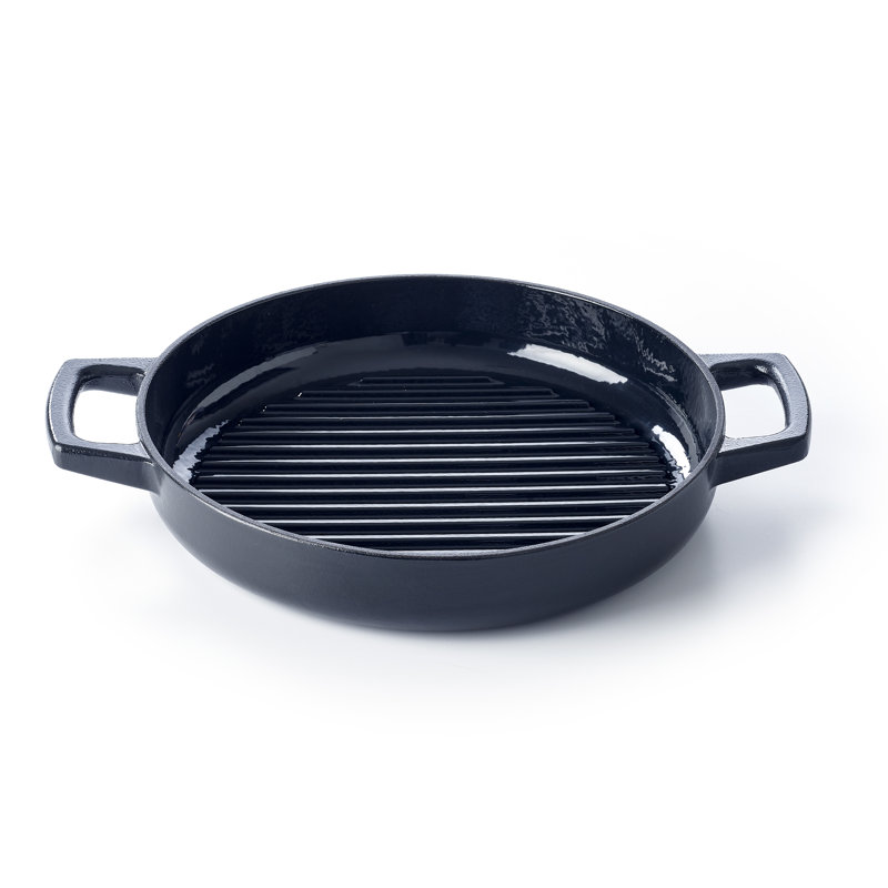 Alva Nori Cast Iron Grill Pan, 11"