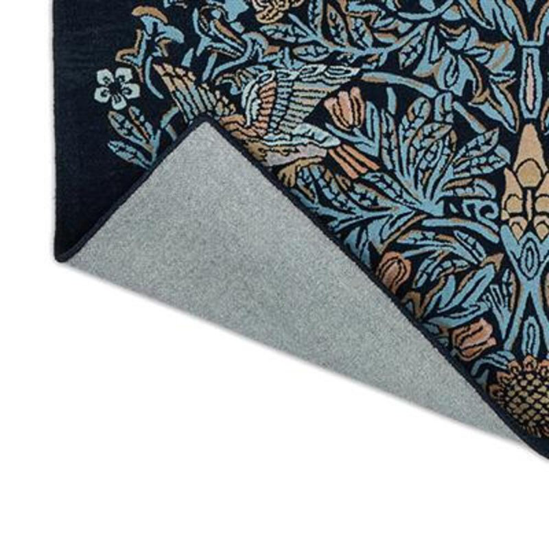 Wool Floral Area Rug, Rectangle 5'7" x 7'10"