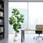 Faux Ficus Tree in Pot and Planter