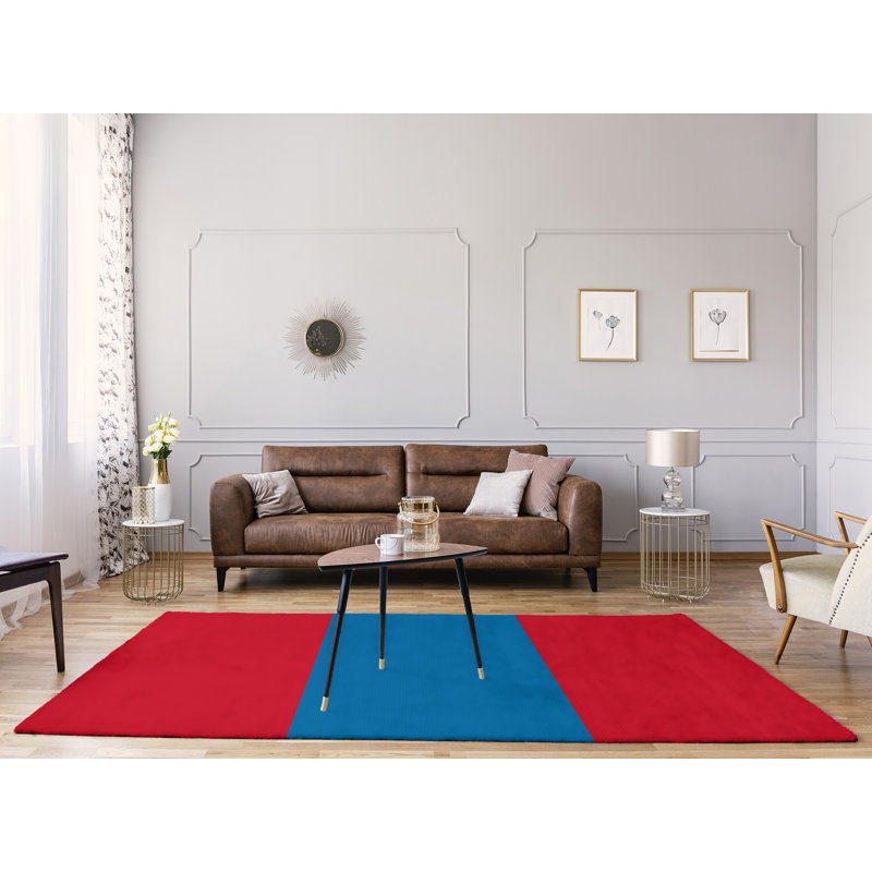Tapis rouge/bleu, Rectangle 9 pi x 12 pi