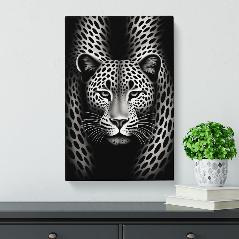Cheetah Op - Wrapped Canvas, 50cm H x 35cm W x 3cm D