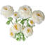 27" Artificial White Ranunculus Stems