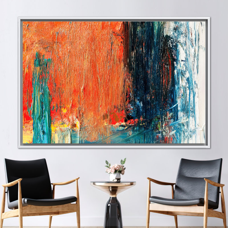 Orange, Modern Poster, Contemporary Canvas Art, Orange Art, Oil Painting Print, Abstract Orange Poster, Abstract Wall Art,