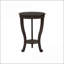 Table basse traditionnelle à 2 niveaux avec placage en noyer foncé - peu encombrante pour le salon / la chambre à coucher, facile à assembler