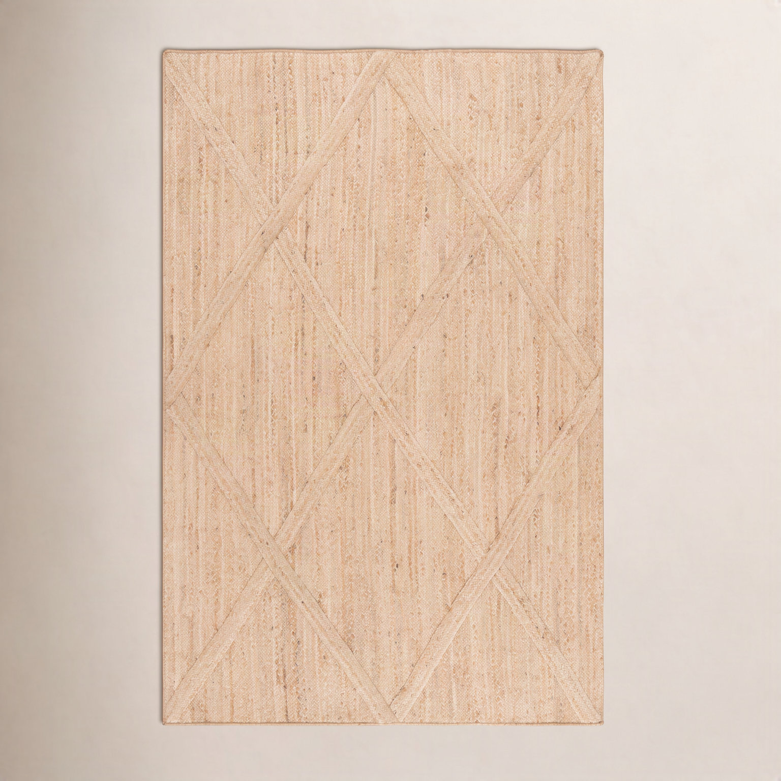 Flatweave Geometric Jute Rug, 6'-0" X 9'-0" Rectangle
