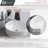 16 in. x 16 in. Porcelain, White Round Vessel Bathroom Sink-73819457