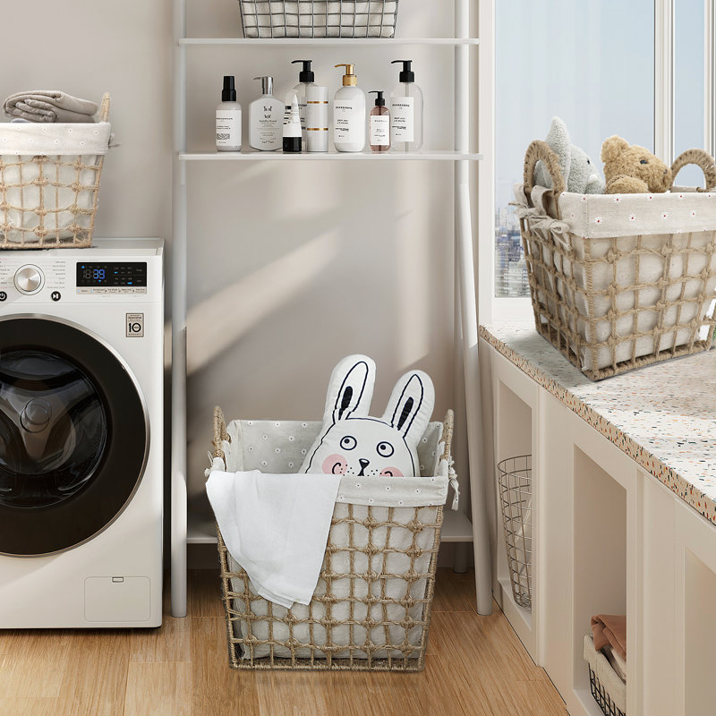 Hand Woven Laundry Hamper with Handles