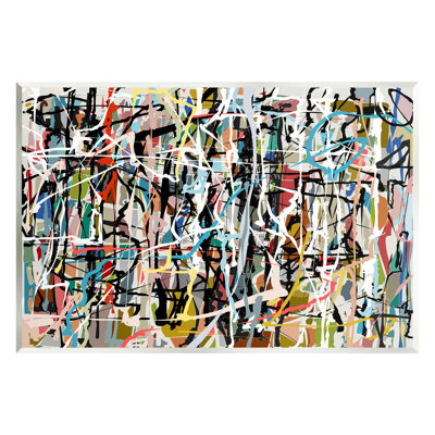 "Stupell Industries", peinture abstraite, composition d'art sur toile par Angel Estevez