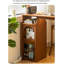 Table de bar avec armoire de rangement en bois massif de style français
