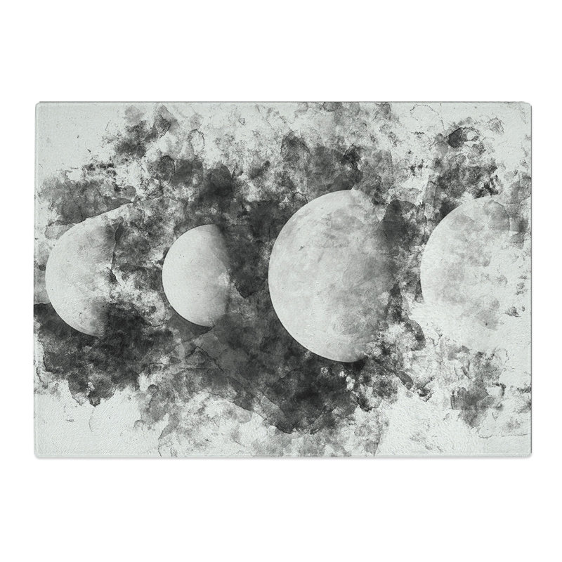 Tempered Glass Moons of Jupiter Chopping Board, 28.5 cm x 39 cm