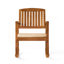 Chaise berçante d'extérieur en bois d'acacia avec coussins pour le jardin, la pelouse, la cour arrière, la piscine