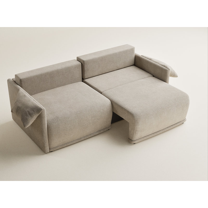 Sofa, Beige Chenille