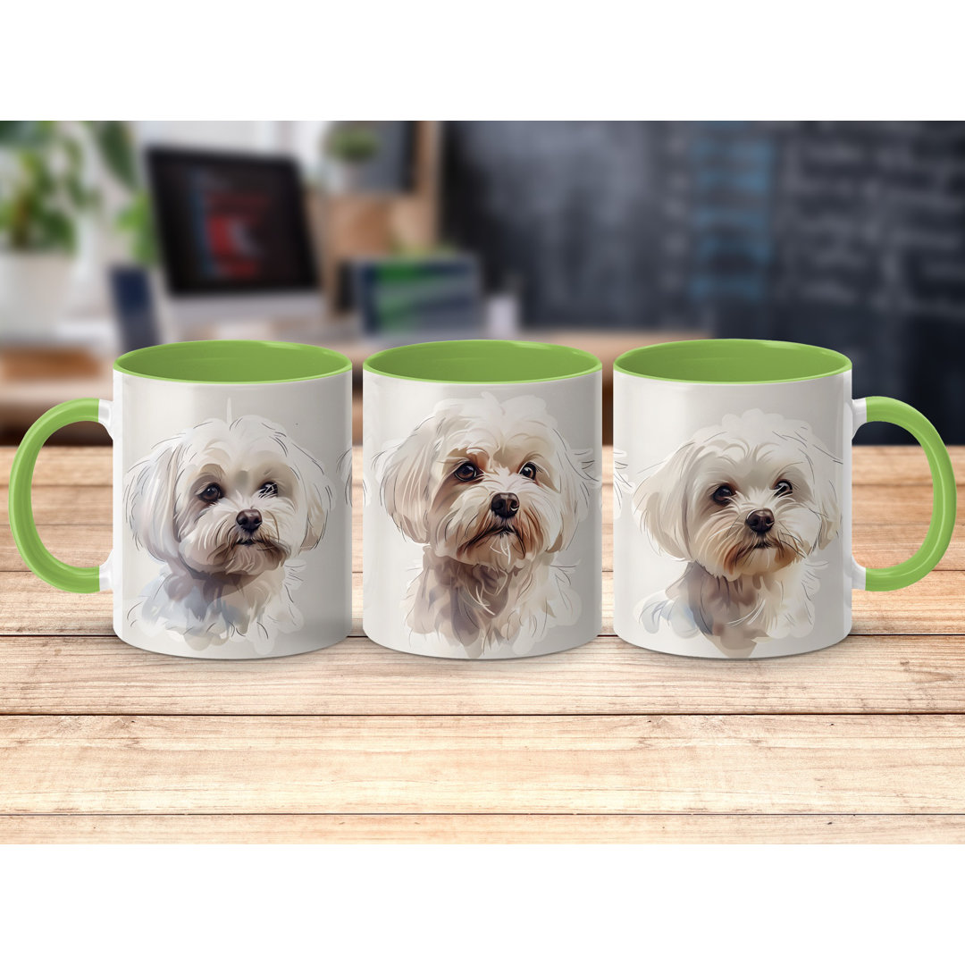 Cairn Terrier Puppy Watercolor Design 11oz Coffee Mug