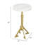 Table de bout en acier à piédestal