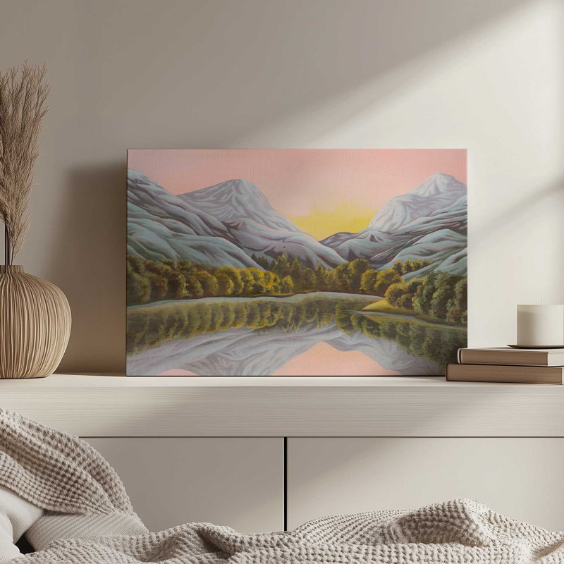 Chroma Mountain Majesty III by Grace Popp Canvas Art Print, Black, Floater Framed Print without Mat, 18" H x 12" W