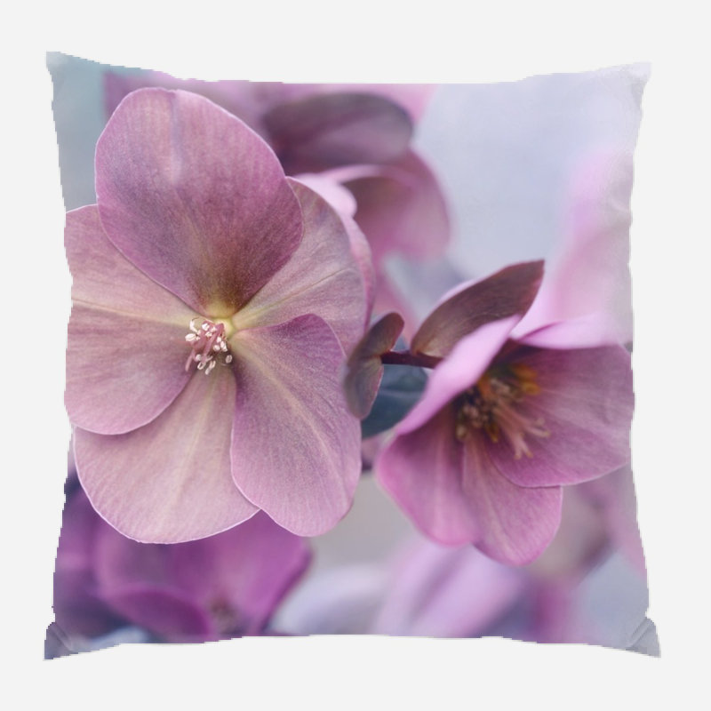  Coussin décoratif en toile Flower