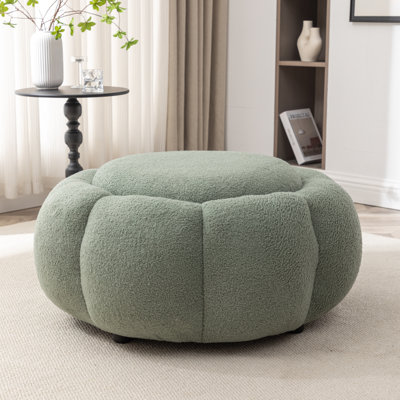 Stevie Upholstered Round Cocktail Ottoman