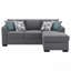 Canapé-lit modulaire rembourré gris Pacheco-939504850
