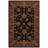 Balthrop Hand Tufted Wool/Cotton/Latex Oriental Rug in Black/Orange-19264742