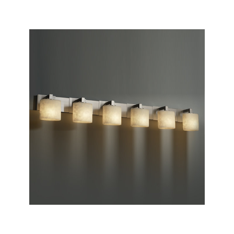 Éclairage pour meuble-lavabo 6 lumières clouds Dondray, Nickel