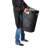  60L Rolling Laundry Hamper, Clothes Basket, Wheels, Wicker Style, Plastic, 19.5"L x 14.75"W x 29.25"H-59099789