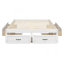 Lit plateforme double avec 6 tiroirs de rangement-863086747