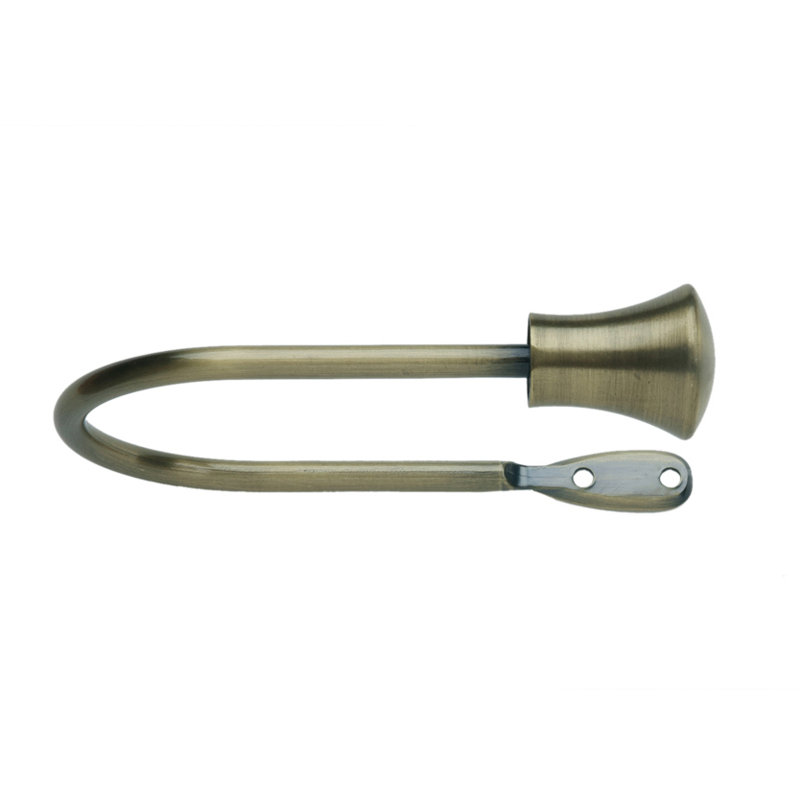 Gold Curtain Holdback, 0.38cm H x 14cm W x 10.70cm D