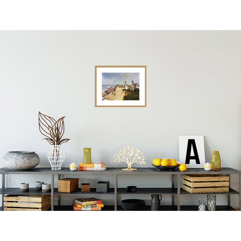 «Long Branch New Jersey» par Winslow Homer - impression giclée encadrée, H 17,5 po x l 21,75 po