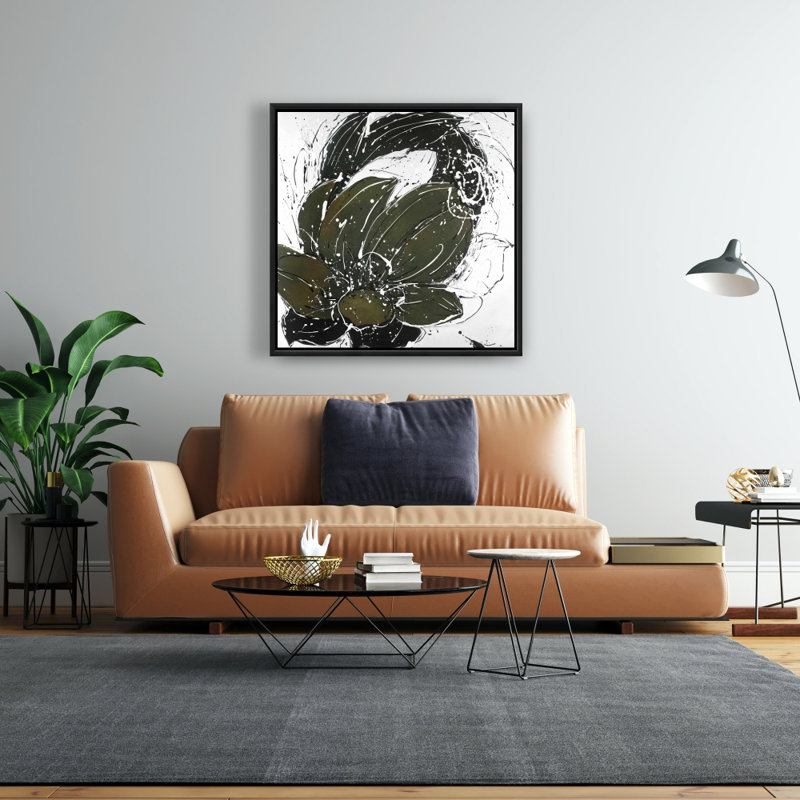 " Abstract Flower With Paint Splash "