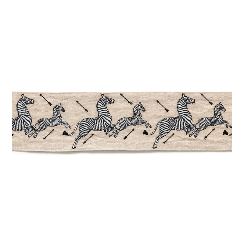 Zebras Table Runnner, Linen