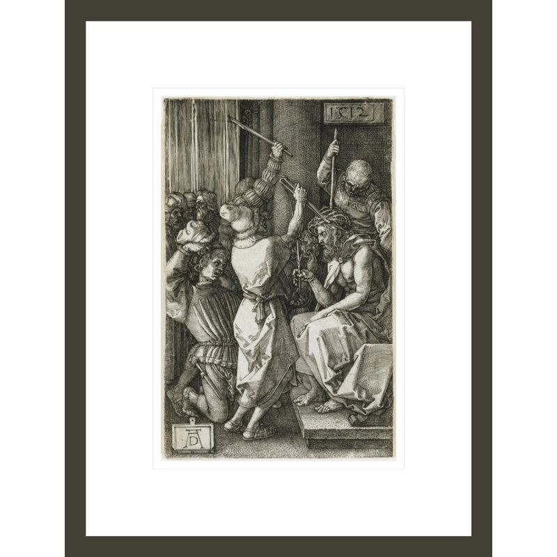 «Christ Crowned with Thorns» par Albrecht Dürer, impression giclée sur cadre, H 16,75 po x l 12,84 po
