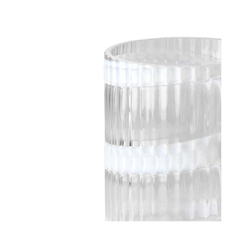 Lyngby Handmade Glass Table Vase, 8.1" H x 5.3" W x 5.3" D