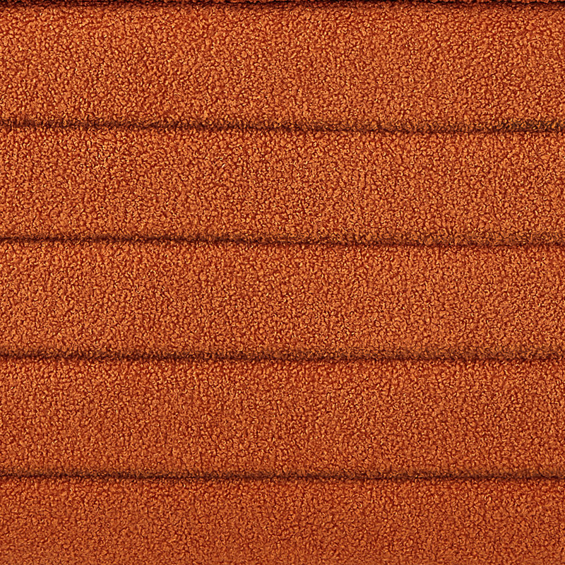 Banc de rangement moderne avec repose-pieds ovale, Orange
