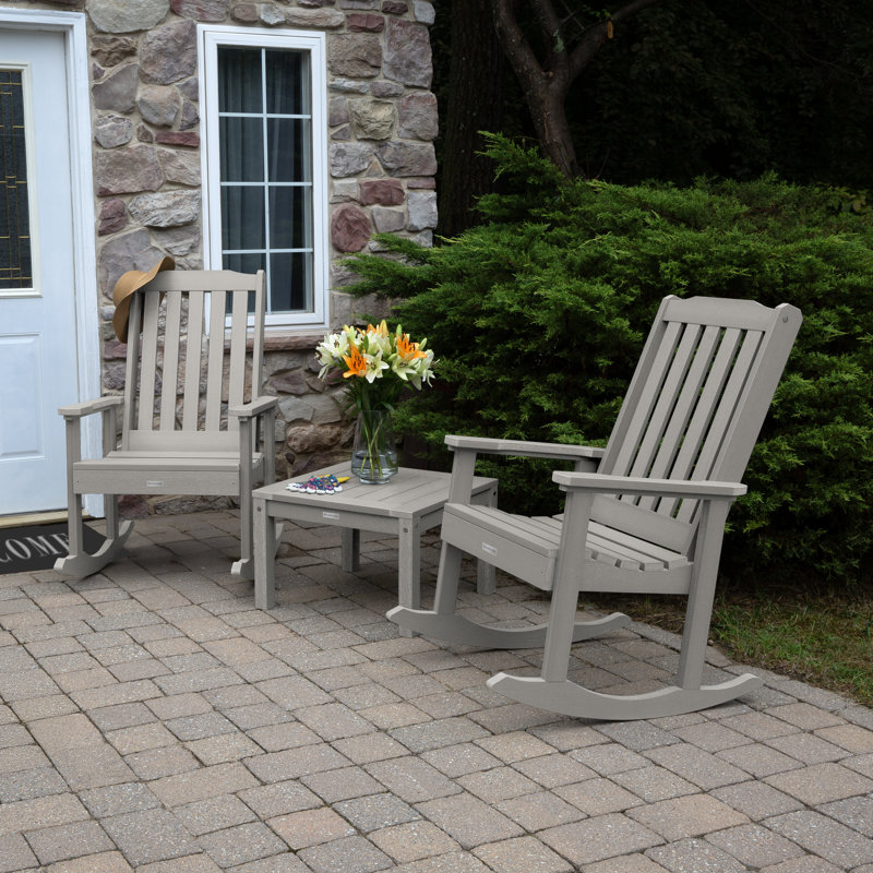 Arbnora Rocking 3 Piece Seating Group, Harbor Gray