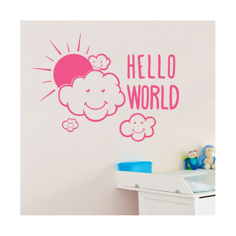 Wall Decal, Pink, Large
