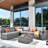 Lava 7 Piece Rattan Sectional Seating Group With Cushions-1686559682