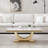 Dijoun Marble Top Single Coffee Table-167043921-167043922