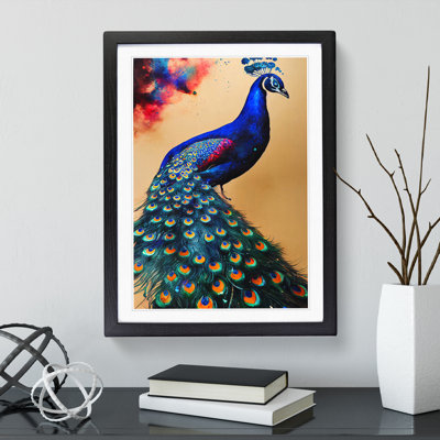 Vivid Peacock - Wall Art