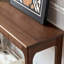 Console rectangulaire en bois massif de couleur noyer noir-1609191922