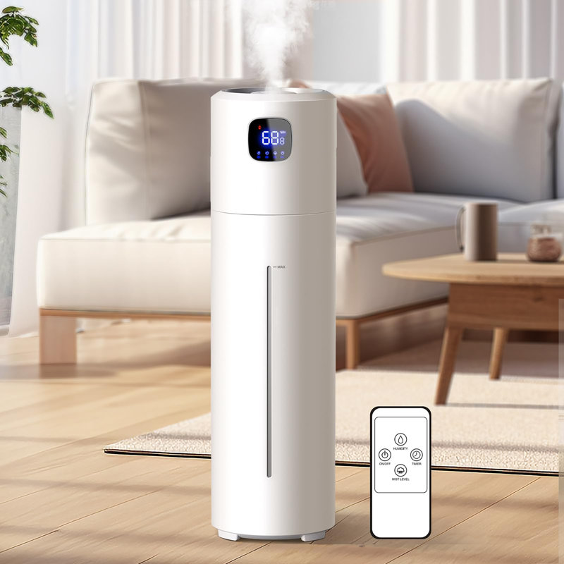 Large Humidifiers for Bedroom, 9L/2.5Gal Ultrasonic Cool Mist, Easy Clean with 350ML/H Large Mist Speed, Quiet Tower, Suitable for Kids Room Plant Yoga