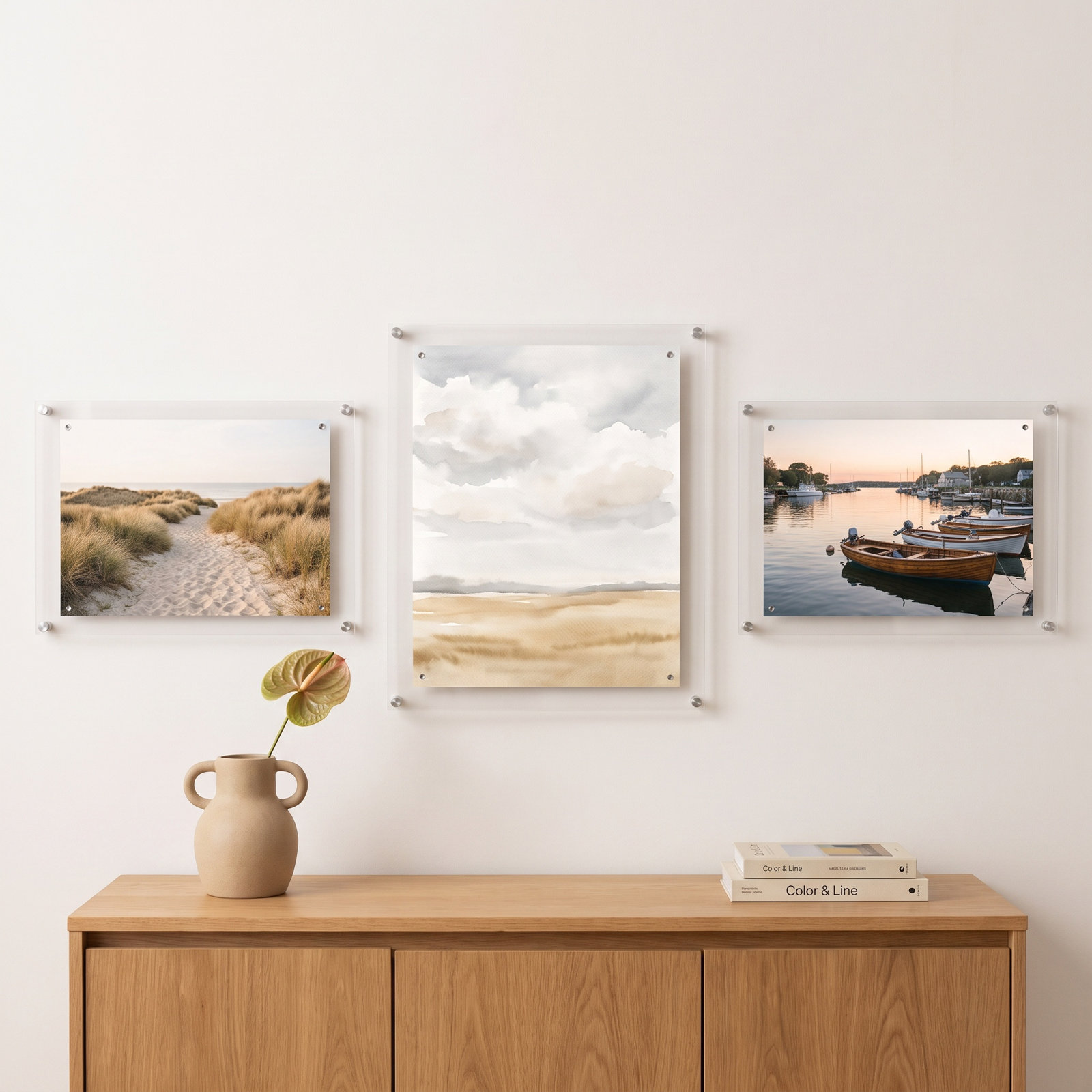 3-Piece Picture Frame Set, Silver