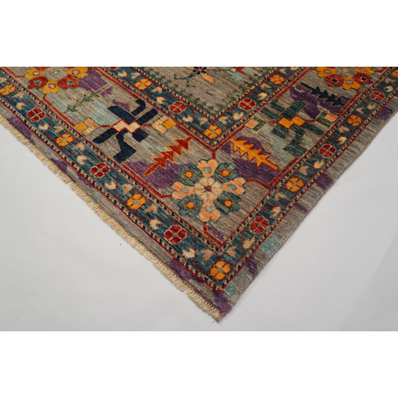 Hand-Knotted High-Quality Blue Area Rug