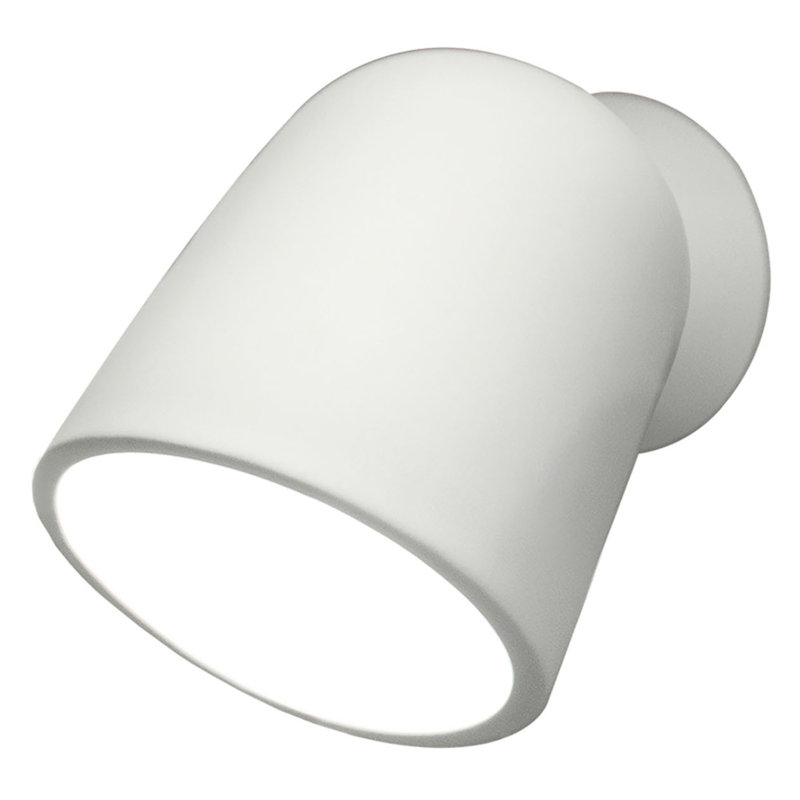 Luminaire suspendu carré en céramique à 1 lumière Baleskie, Blanc mat