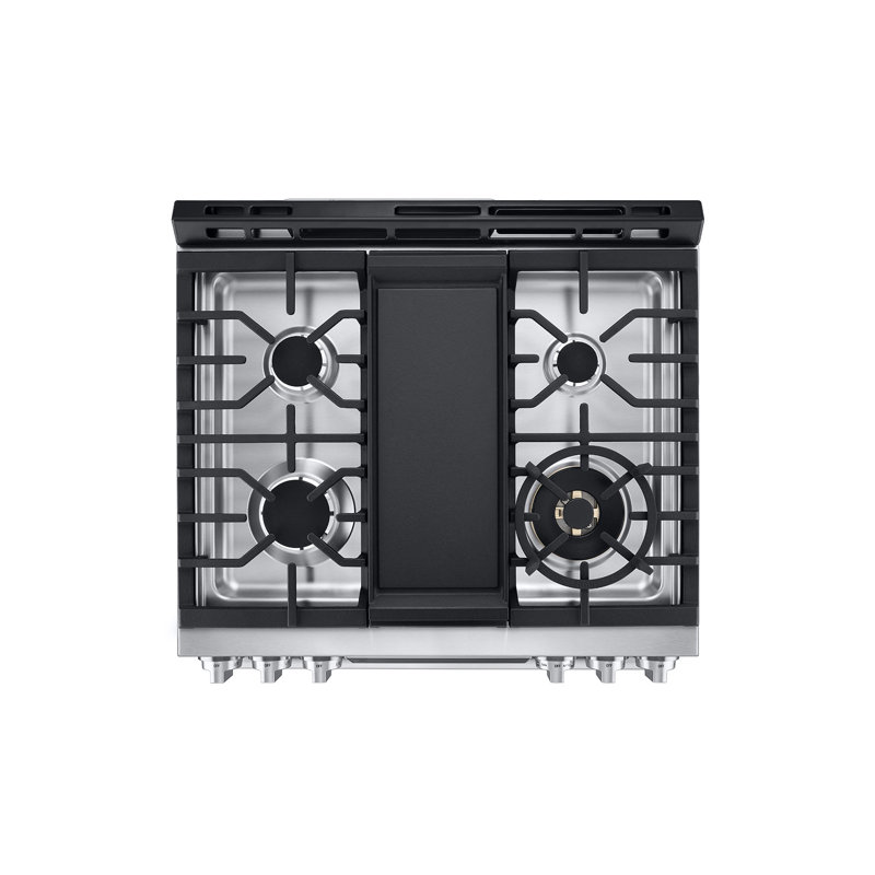 30" 6.3 cu. ft. Smart Slide-in Natural Gas Range with Convection Oven, Stainless Steel