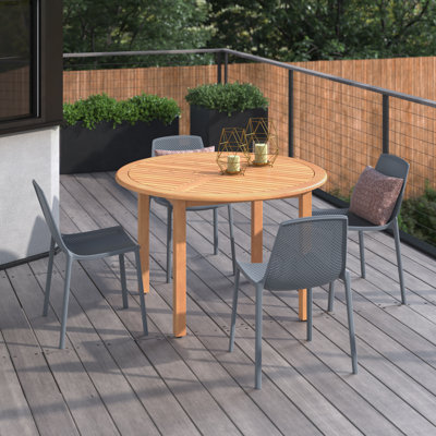 Anautica 4 - Person Patio Dining Set with Round Table