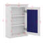 Armoire de rangement de salle de bain murale avec miroir, armoire à pharmacie avec tablette réglable en hauteur-118158978