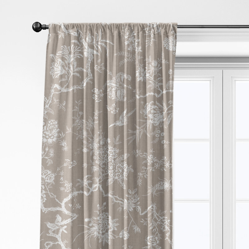 Ensemble de 2 rideaux en coton Elwood, L 50 po x L 36 po