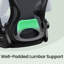 Ergonomic Office Chair, Mesh Swivel Desk Chair With Lumbar Support, Rocking Function, Flip-Up Armrests, For Office, Bedroom