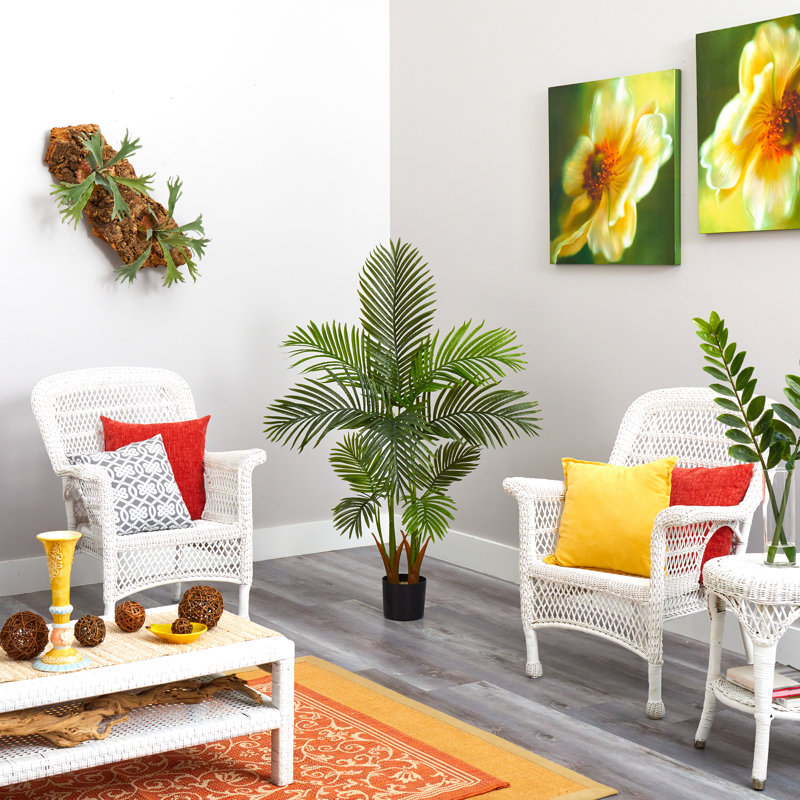 Palmier artificiel en pot, H 54 po x l 16 po x P 16 po