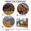 «Brown Gray Autumn Golden Grain Mill Photo II - Mills», ensemble d'art mural-919126326